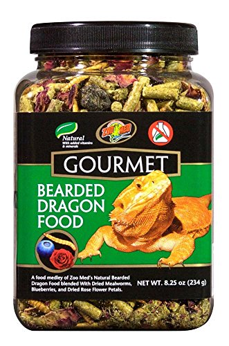  Zoo Med Gourmet Bearded Dragon Food 8.25 Oz - Pack Of 12