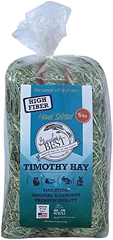  Grandpa's Best Timothy Hay Mini Bale, 10 Lbs (Packaging May Vary),Brown