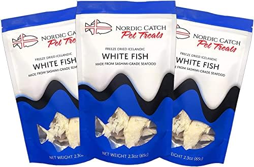  Nordic Catch Freeze Dried Fish Pet Treats From Iceland - Pure, All Natural Seafood Snacks For Dogs, Cats And Other Pets - Human Safe Ingredients, Made From Sashimi Grade Seafood - Salmon