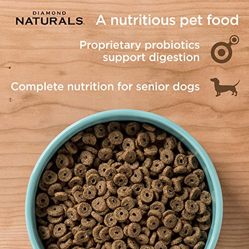 Taste Of The Wild Diamond Naturals Senior Real Meat Recipe Natural Dry Dog Food With Real Cage Free Chicken, 35Lb