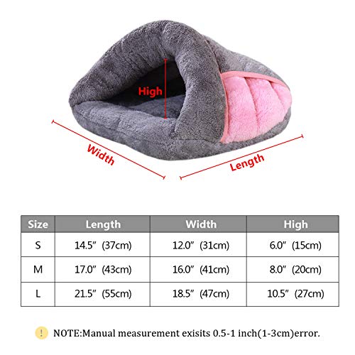  Big Incisors Dog Snuffle Mat， Super Soft Dog Bed House Warm Winter Puppy Cat Sleeping Beds Mat For Cats Small Medium Dogs Pet Supplies S M L-Brown-L