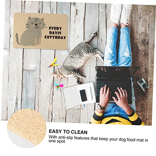  Ipetboom Outdoor Seating Cushions 1pc Pet Cat Litter Mat Outdoor Seat Cushion Cat Matts For Litter Pet Cushion Dog Food Carpet PVC Grey Outdoor+mat