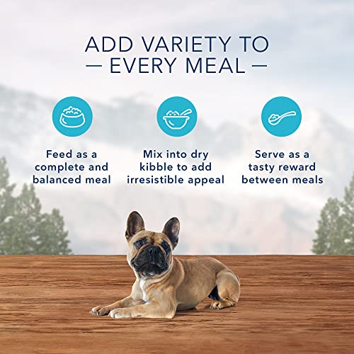  Blue Buffalo Wilderness Trail Trays High Protein, Natural Adult Wet Dog Food Cups, Beef Grill 3.5-oz (Pack Of 12)