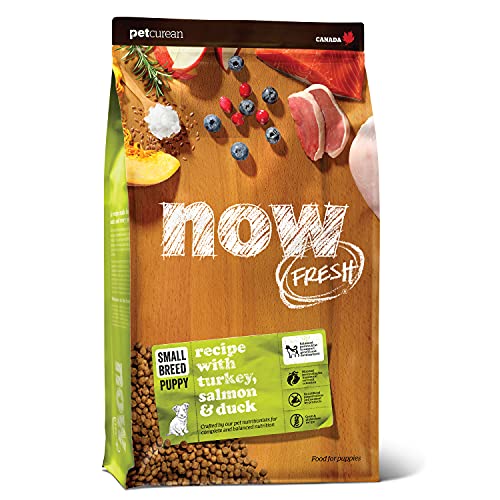  Now Fresh Grain Free Small Breed Dog Food, 3.5 Lb - Dry Puppy Food Recipe - Healthy Diet With Probiotics & Real Meat And Fish For Protein