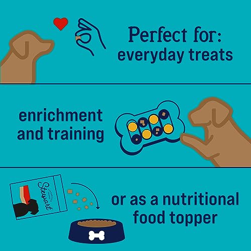  Stewart Freeze Dried Dog Treats, Beef Liver, Grain Free & Gluten Free, 21 Ounce Resealable Tub, Single Ingredient, Dog Training Treats