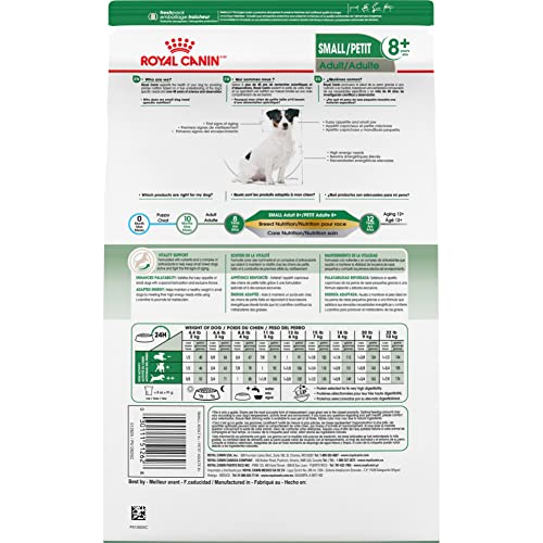  Royal Canin Small Adult 8+ Dry Dog Food, 2.5 Lb Bag