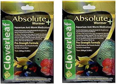  Plymouth Discus Product WORMER Plus - Freshwater And Saltwater Fish Powder Medication. With Parasites And Flukes. (5G - Treats 600 GALLONS)