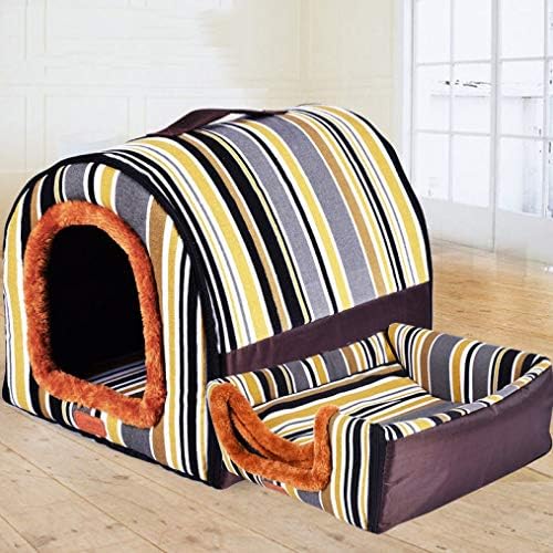  SENERY Stars Pet House PP Cotton Dog Nest Foldable Cat Bed For Small Medium Dogs Striped Travel Kennels Pet Products