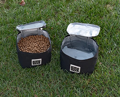  Mobile Dog Gear, Dine Away Replacement Dog Food And Treat Insulated Carriers For Travel, Small Dogs, 5 Cups Each, Set Of 2