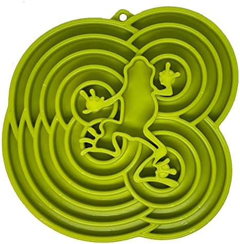  SodaPup Bones EMat – Durable Lick Mat Feeder Made In USA From Non-Toxic, Pet-Safe, Food Safe Rubber For Mental Stimulation, Avoiding Overfeeding, Fresh Breath, Digestive Health, Calming, & More