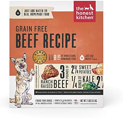  The Honest Kitchen Human Grade Dehydrated Grain Free Dog Food – Complete Meal Or Dog Food Topper – Chicken 10 Lb (makes 40 Lbs)