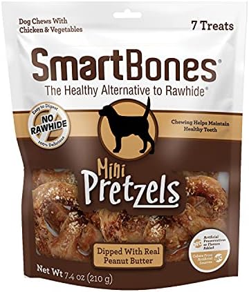  SmartBones No Artificial Colors Or Preservatives Pretzel-Style Chews, Treat Your Dog To A Fun Shapped Rawhide-Free Chew