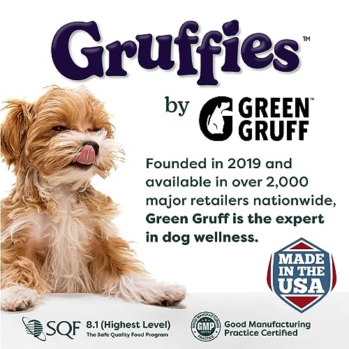  Gruffies Dog Treats - Nutrient-Rich, Guilt-Free Training Treats, Made In The USA, Enriched With Super Foods, Omega 3, Fiber, Protein, Soy-Free, Wheat-Free, Corn-Free Bundle Of 4 (170g Each)