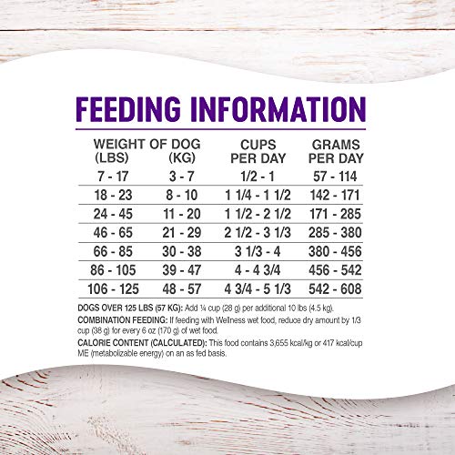  Wellness Complete Health Dry Dog Food With Grains, Made In USA With Real Meat & Natural Ingredients, All Breeds, Adult Dogs (Lamb & Barley, 30-lb) – With Nutrients For Immune, Skin, & Coat Support