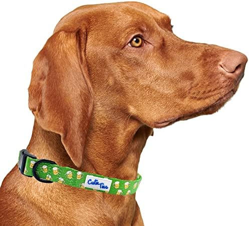 CUTIE TIES Dog Collar Breakfast Club – Durable Nylon Material - Premium Quality Collars For Dogs - Cute Dog Collars In Three Sizes (Breakfast Club, Medium (13" - 20"))