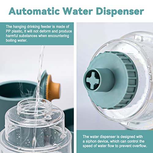  YUEPET Rabbit Food Water Dispenser, 35 OZ Large Capacity Bunny Feeder Hanging Suitable For Rabbits Ferrets Guinea Pigs Small Animals