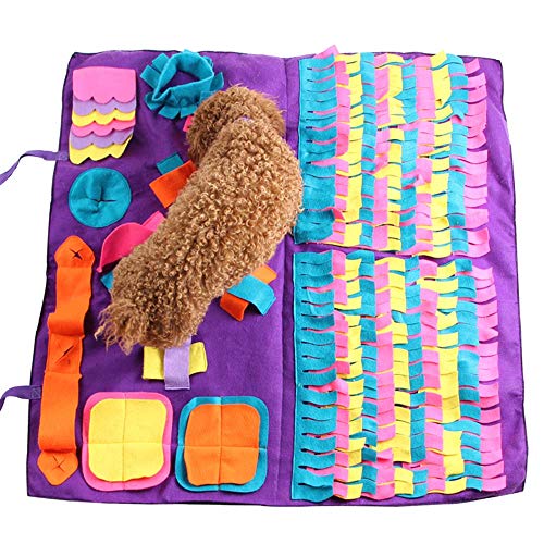  Snuffle Mat Dog Slow Feeding Mat, Small/Large Dog Cat Training Pad Pet Nose Work Blanket Non Slip Pet Activity Mat For Foraging Skill, Stress Release