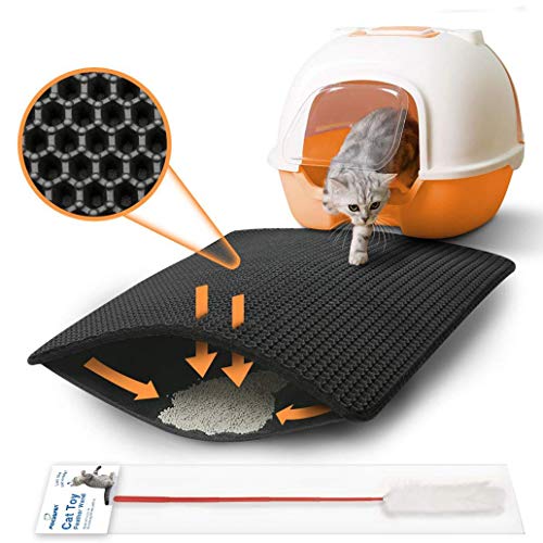  Asdf586io Pets Public Accessories, Dual Layer Waterproof Honeycomb Non-Slip Cat Litter Mat Floor Pad Pet Supply - Pink 30x30cm