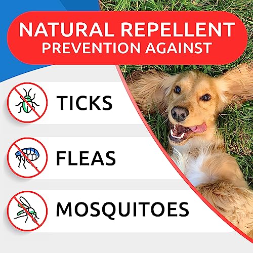  Flea And Tick Prevention For Dogs Chewable Tablets - All Natural Flea & Tick Chews - Flea Chewables Pills For Dogs - All Breeds And Ages - Made In USA - Bacon - 120 Treats