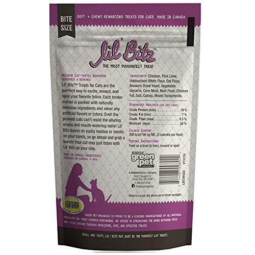 Lil' Bitz Bulk Box Chicken Liver Training Treats For All Dog Breeds - Low Calories, Grain Free, Natural Ingredients, NASC Compliance - Perfect Reward For Dogs Of Every Size (36 Oz)