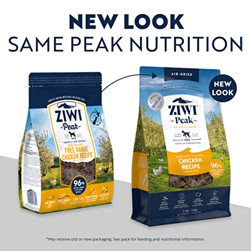  ZIWI Peak Air-Dried Dog Food – All Natural, High Protein, Grain Free And Limited Ingredient With Superfoods (Chicken, 1.0 Lb)