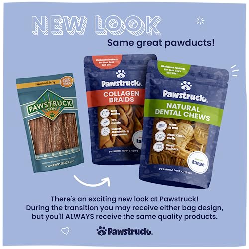  Pawstruck Cow Hooves For Dog Pet Food- Peanut Butter Filled, Made In The USA Bulk Dog Dental Treats & Dog Chews Beef Hoof, American Made (5 Peanut Butter Filled Hooves), 1.3 Pounds