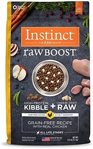  Instinct Raw Boost Grain Free Recipe With Real Beef Natural Dry Dog Food, 4 Lb. Bag