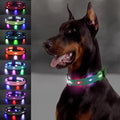  Joytale Light Up Dog Collars Rechargeable, High Visibility LED Dog Collar for Pet Night Walking, 3 Flash Modes, Rainproof PVC Glow Collar Adjustable for Small Medium Large Dogs, Teal, L