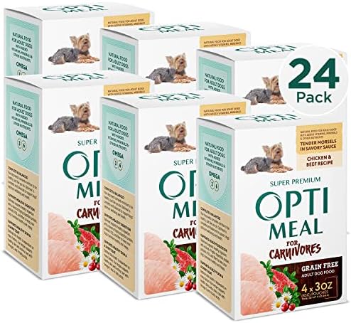  OPtimeal Grain-Free Dog Food - Proudly Ukrainian - Non-Grain Dog Food Dry Recipe, Dry Dog Food To Support Healthy Weight Maintenance - Toy Breeds (3.3 Lbs, Lamb & Veggies)