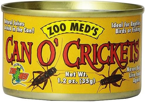  Zoo Med Laboratories Can O Crickets Pet Food, 1.2 Ounce Each (3 Pack)