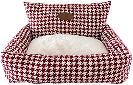  Wakeu Cat Bed For Indoor Cats, Indoor Warming Calming Cuddler Soft Sleeping Round Pet Bed With Removable Cushion