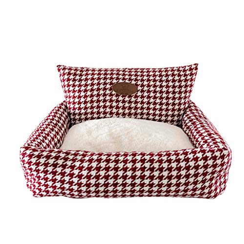  Wakeu Cat Bed For Indoor Cats, Indoor Warming Calming Cuddler Soft Sleeping Round Pet Bed With Removable Cushion
