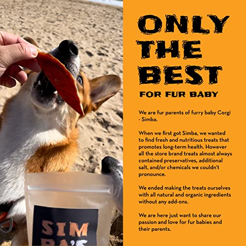  SIMBA'S WAY - Freeze Dried RAW SKINLESS Wild Alaskan Salmon Fillet Dog And Cat Treats, Organic Human Grade, Single Ingredient, All Natural, Grain-Free, No Preservatives, Made In The USA [ 2 Pack ]