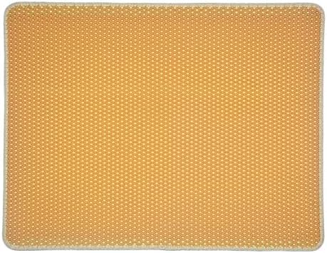  Zhengtufuzhuang Double Dog Litter Mat EVA Dog And Cat Pet Mat Ribbon + Velcro Edge Portable (Color : Black)