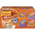  Purina Friskies Gravy Wet Cat Food Variety Pack, TurChicken Extra Gravy Chunky, Meaty Bits & Shreds - (40) 5.5 Oz. Cans