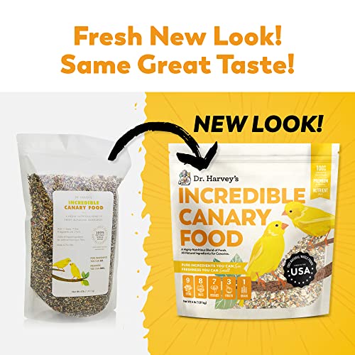  Dr. Harvey's Incredible Canary Blend, Natural Food For Canaries (4 Pounds)