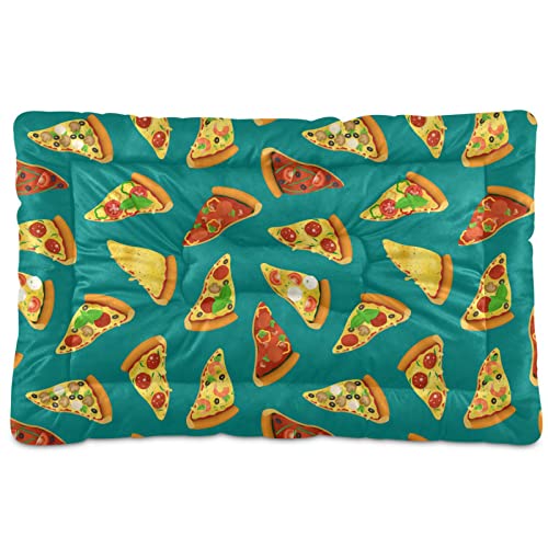  Food Pizza Dog Bed Cat Bed Soft Comfortable Pet Bed Non-Slip Calming Kennel Pad For Small Medium Large Dogs Cats 2116472