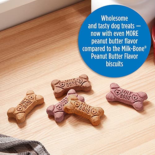  Milk-Bone Peanut Butter Flavor Dog Treats, Small Biscuits, 7 Pounds
