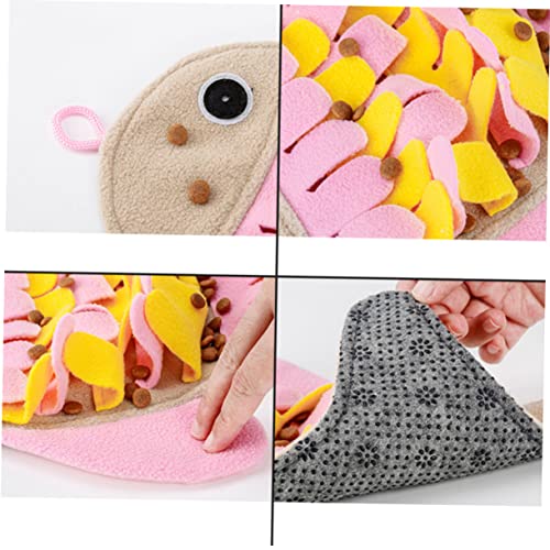  Pet Feeder Colorful Educational Detachable Sniff Portable Cat Smell Simulation Dog Pad Mat Cushion For Fish Pet Pet Slow Feeder