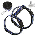  Kuntrona Nylon Cat Harness And Leash Set Customized Cats Kitten Harnesses With Id Tag Anti Lost Name Tag Blue S