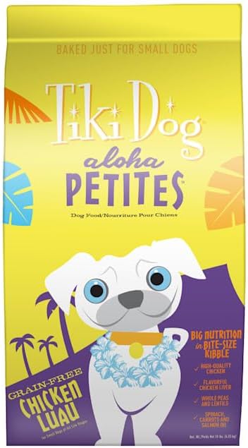  Tiki Dog Born Carnivore For Dogs, Savory Chicken, Peas & Lentils Recipe, Grain Free Baked Kibble For Maximum Nutrition, For Adult Dogs And All Size Breed Dogs, 3.5 Lbs Bag