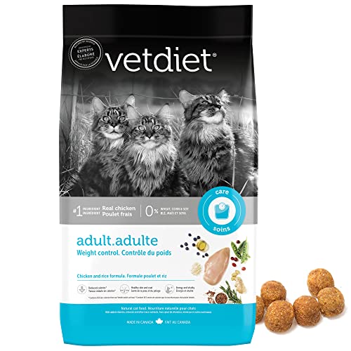  Vetdiet Cat Food Weight Control For Adult Cats, Chicken And Rice Formula, 3.5 Lb