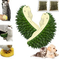  DENGWANG Durian Multifunctional Toys, Durian Cat Scratcher, Durian Shell Cat, Cat Durian Shell, Massaging And Removing Floating Hair Cat Dog Mint Toys (2PCS Green)