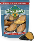  Pawstruck Cow Hooves For Dog Pet Food- Peanut Butter Filled, Made In The USA Bulk Dog Dental Treats & Dog Chews Beef Hoof, American Made (5 Peanut Butter Filled Hooves), 1.3 Pounds