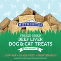  Nutri Bites Freeze Dried Liver Treats For Dogs & Cats - High-Protein Single Ingredient Freeze Dried Dog Treats, Beef Liver - Grain Free, Easy To Digest - Proudly Made In Canada - 500g / 17.6oz (3pk)