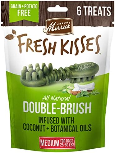  Merrick Fresh Kisses Oral Care Dental Dog Treats For Small Dogs 15-25 Lbs