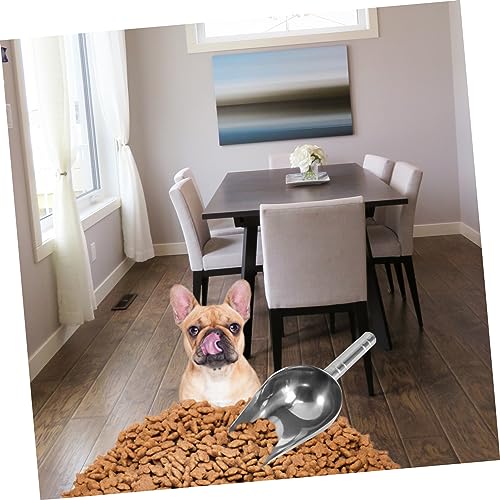  PATKAW 3pcs Pet Feeding Scoop Stainless Steel Pet Feeder Pet Food Scoop 1/2 Cup Scoop Dog Food Scooper Feed Scoop Aluminum Scoop Metal Dog Food Shovel Dog Food Spoon Ice Machine Thicken