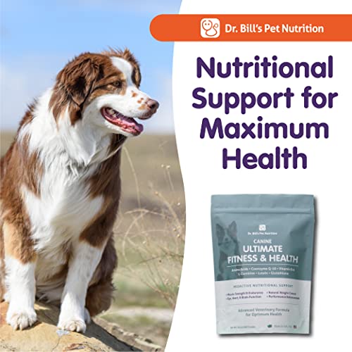  Dr. Bill’s Canine Ultimate Fitness & Health & Canine Optimum Skin & Coat Dog Supplement Bundle