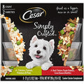  CESAR Simply Crafted Adult Wet Dog Food Meal Topper Variety Pack, Chicken, Carrots, Potatoes & Peas And Beef, Chicken, Purple Potatoes, Green Beans & Red Rice, (10) 1.3 Oz. Tubs
