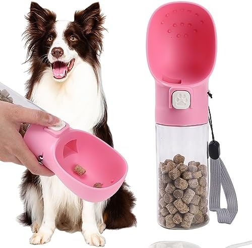  Colorday Handheld Dog Training Feeder, Clicker, Treats Bottle, Treat Pouch, For Training, Walking, Hiking And Traveling,Patent Pending BPA-Free Materials. (6.7 OZ, Blue)